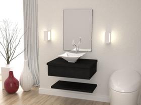 Bancada Metrópole 605w C/cuba Lux L30 C/prateleira