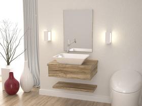 Bancada Metrópole 606w 60cm C/cuba RT45 e Espelheira