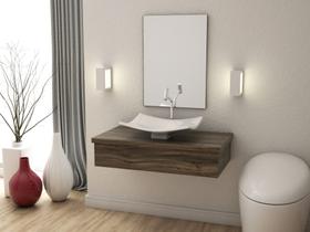 Bancada Metrópole 801w 80cm C/cuba F44 e Espelheira