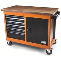 Bancada Móvel 6 Gavetas E 1 Porta Tramontina Pro Laranja Tramontina