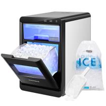 Bancada Nugget Ice Maker VIVOHOME de 20 kg/dia com acesso.