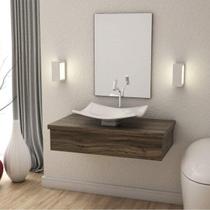 Bancada para Banheiro 80cm com cuba Folha F44 800w Metrópole Bancada para Banheiro 80cm com cuba Folha F44 800w Metrópole