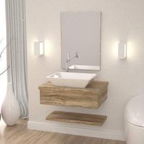 Bancada para Banheiro Cuba RT45 com Prateleira 605w Metrópole Bancada para Banheiro Cuba RT45 com Prateleira 605w Metrópole