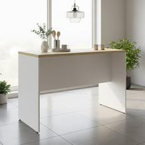 Bancada para Cozinha 136x87,5cm Tm1305 com Tampo Carvalho Tropical 100% Mdf Grazi