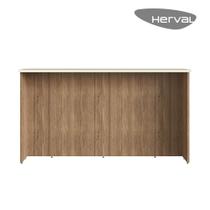 Bancada para Cozinha Herval Ten, Off White/Freijó, 200 cm