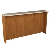 Bancada para Cozinha Ilha 200cm Cozinha Milão Branco/Freijó Rocks/Cinza Argila