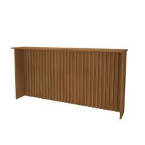 Bancada Para Cozinha Ripada 208cm Firenze Freijó Indekes