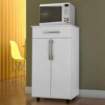 Bancada para Micro-ondas com 2 Portas Alexios Branco Bancada para Micro-ondas com 2 Portas Alexios Branco