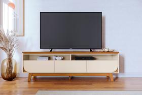Bancada Para Sala ou Quarto de TV até 75" Polegadas Estilo Minimalista