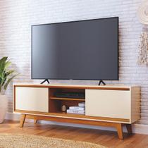 Bancada Para TV 70 Polegadas Maya Cinamomo Off White
