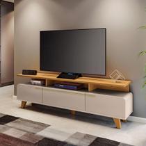 Bancada Para Tv Até 70 Polegadas Essenza Hb Móveis 2.0 Off White/cinamomo