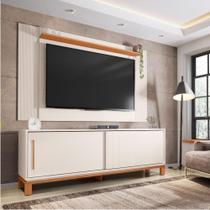 Bancada Rack com Painel Para Tv até 65 Polegadas Jace Bege