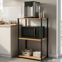 Bancada Rack Multiuso P/ Microondas Bebedouro Estante Em Aço - Bancada Rack Multiuso P/ Microondas Bebedouro Estante Em Aço -