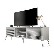 Bancada Rack TV até 70 Polegadas New Frizz Branco Caemmun