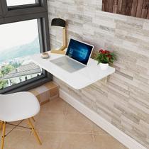 Bancada Retrátil de Parede Quadrada para Notebook e Estudos MDF Branco