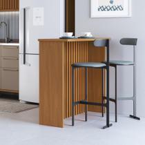 Bancada Ripada Para Cozinha 128 Cm Cairo Fidelitá Freijó