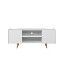 Bancada River Para Tv Até "55 2 Portas - Colibri - Branco Fosco Branco Fosco