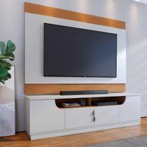 Bancada Santorini 200cm para TV até 60 Pol 2 Portas Off White Freijó Bancada Santorini 200cm para TV até 60 Pol 2 Portas Off White Freijó