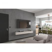 Bancada Suspensa Bali Suporte P/ Decoração E Eletrônicos Com Gaveteiro - Off White Perolizado Bancada Suspensa Bali Suporte P/ Decoração E Eletrônicos Com Gaveteiro - Off White Perolizado