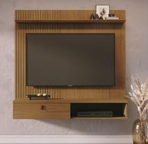 Bancada Suspensa com Painel Íris com Frisos Lateral 1 Porta Basculante - Cumaru Madetec