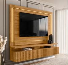 Bancada Suspensa Gaia para TV's até 75 Polegadas com Led 2 Gavetas - Cumaru Madetec