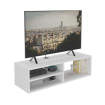 Bancada Suspensa Multiuso 90cm Para Sala Ou Quarto em Mdf Branco