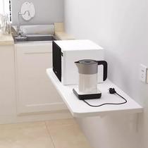 Bancada Suspensa para Cozinha MDF Mesa Dobrável Retrátil 60cm x 30cm Lavanderia