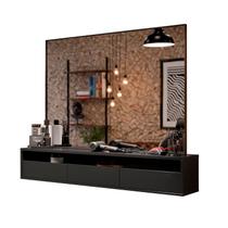 Bancada Suspensa para Salão de Beleza Cabeleireiro Balcão de Barbearia Suspensa Life 1.12 - Preto - MoveisAqui Bancada Suspensa para Salão de Beleza Cabeleireiro Balcão de Barbearia Suspensa Life 1.12 - Preto - MoveisAqui