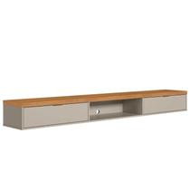 Bancada Suspensa Rack para Sala 218cm Prime L06 Nature/Off White - Mpozenato Bancada Suspensa Rack para Sala 218cm Prime L06 Nature/Off White - Mpozenato