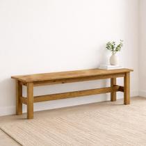 Banco 3 Lugares 100% Madeira Maciça 150cm Grimaldi Espresso Móveis