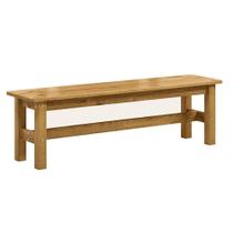 Banco 3 Lugares 100% Madeira Maciça 150cm Grimaldi Espresso Móveis Banco 3 Lugares 100% Madeira Maciça 150cm Grimaldi Espresso Móveis