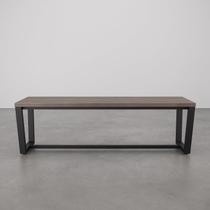 Banco 3 Lugares 150cm Estilo Industrial Concept CabeCasa MadeiraOriginals Ameixa Negra/Preto