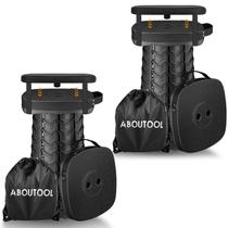 Banco Aboutool dobrável dobrável de 46 cm de altura ajustável Banco Aboutool dobrável dobrável de 46 cm de altura ajustável