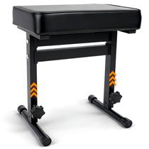 Banco Ajustável para Piano Firstar com Assento em Couro PVC 46-58 cm Banco Ajustável para Piano Firstar com Assento em Couro PVC 46-58 cm