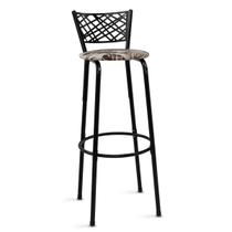Banco Alto Banqueta 80cm Eclipse Preta Ideal Cozinha Gourmet Balcão Ilha Área de Lazer Bar Itagold