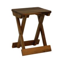 Banco Baixo Dobrável Ipanema Madeira Imbuia Maciça