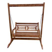 Banco Balanço Para Jardim em Madeira de Demolição Sudeste Rústico Banco Balanço Para Jardim em Madeira de Demolição Sudeste Rústico