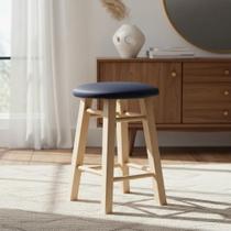 Banco Banqueta 45 Cm em Madeira Pinus com Assento Estofado Reforçado Cagema Banco Banqueta 45 Cm em Madeira Pinus com Assento Estofado Reforçado Cagema
