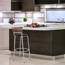 Banco Banqueta Balcão Alto Ideal Bancadas Ilhas Cozinha Americana Bar Estrutura Prata Encosto Junco Cappuccino Itagold Banco Banqueta Balcão Alto Ideal Bancadas Ilhas Cozinha Americana Bar Estrutura Prata Encosto Junco Cappuccino Itagold