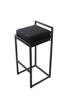 Banco Banqueta Banquinho Industrial Estofado Embutido 65cm Banco Banqueta Banquinho Industrial Estofado Embutido 65cm