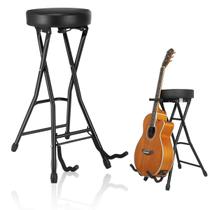 Banco Banqueta Cadeira P/ Músico Com suporte Violão Guitarra