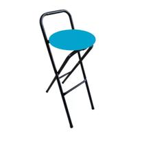 Banco Banqueta Dobrável Com Assento Estofado Várias Cores