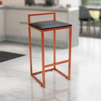 Banco Banqueta Industrial 65cm Cobre