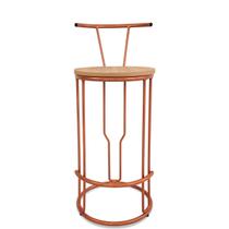 Banco Banqueta Médio Redondo Uganda Cozinha Área De Lazer Cobre Banco Banqueta Médio Redondo Uganda Cozinha Área De Lazer Cobre