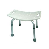 Banco Banqueta para Banho com Altura Regulável em Alumínio Supermedy