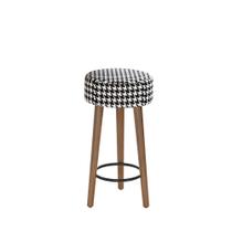 Banco Banqueta Paris Pés Palito Suede Cardan Salaone