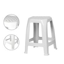 Banco Banqueta Plástica Reforçada 120kg Preto Branca - Rischioto Banco Banqueta Plástica Reforçada 120kg Preto Branca - Rischioto