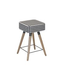 Banco Banqueta Rio Pés Palito Naturale Suede Cardan Salaone