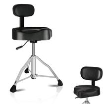 Banco Banqueta Selim Pneumatico De Bateria Top Com Encosto