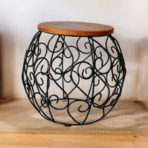 Banco Barril Arabesco Rustico